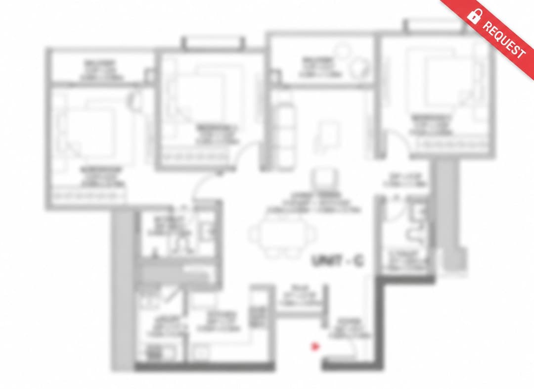 1 Bed Serviced Residence plan